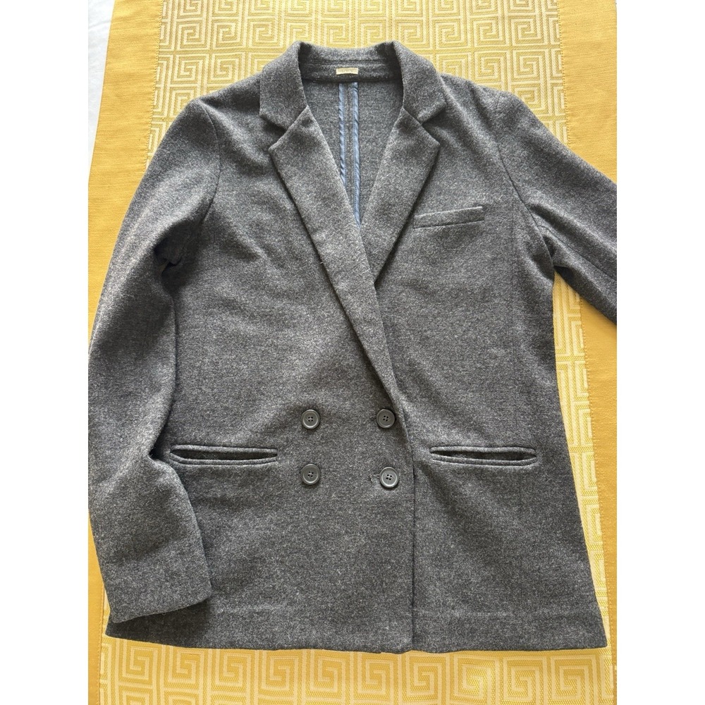 J. Crew‎ Benny Wool Double Breasted School Boy Gray Blazer Classic Preppy Sz 6